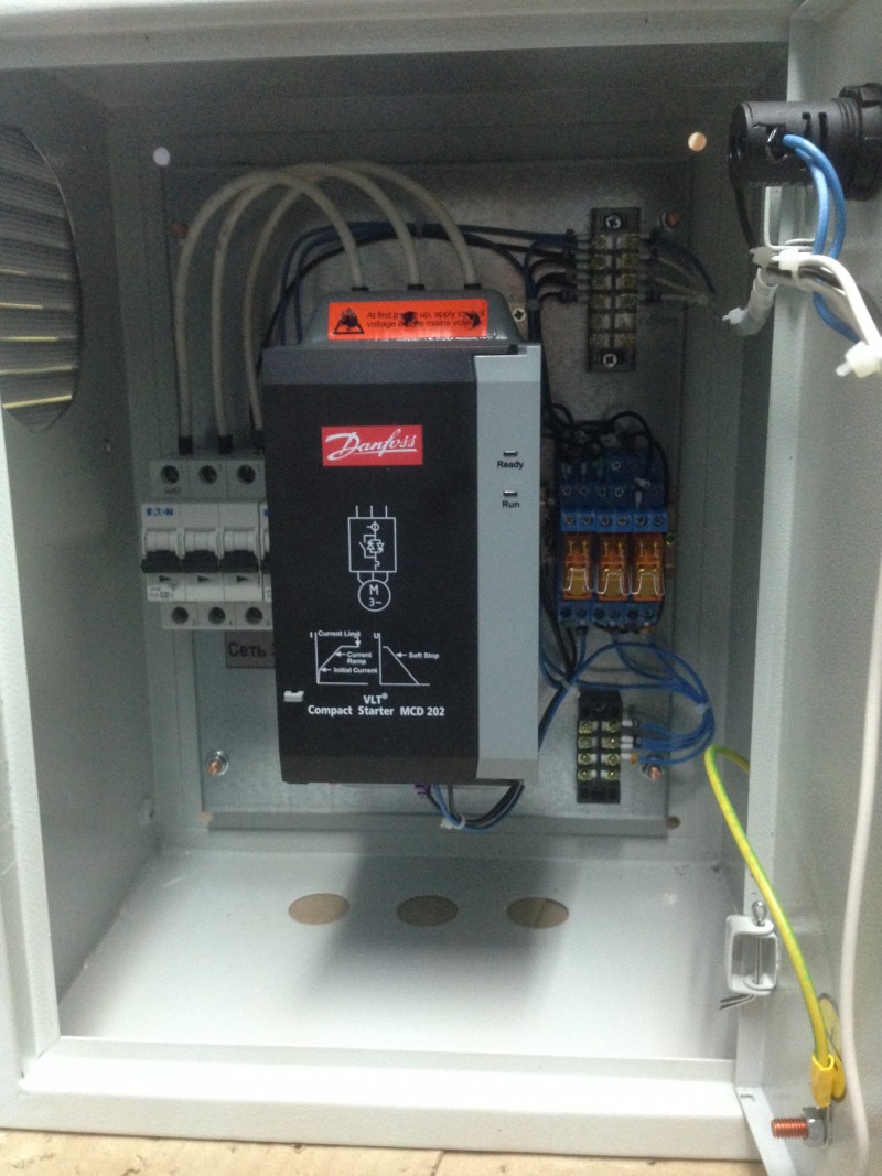 Станция управления погружным насосом типа ЭЦВ на базе устройства плавного пуска - фото - 1